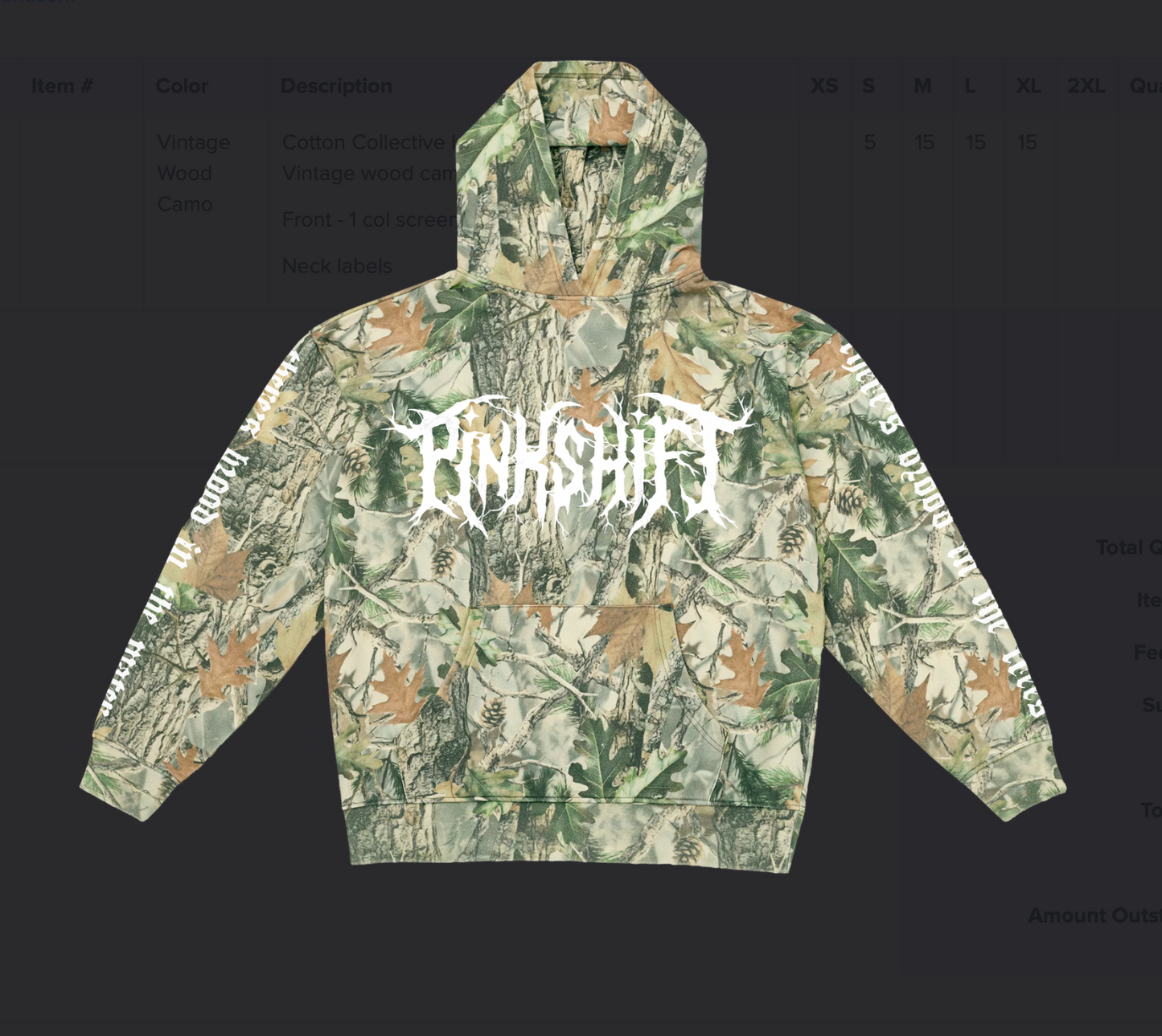 Green Camo Logo Hoodie UK